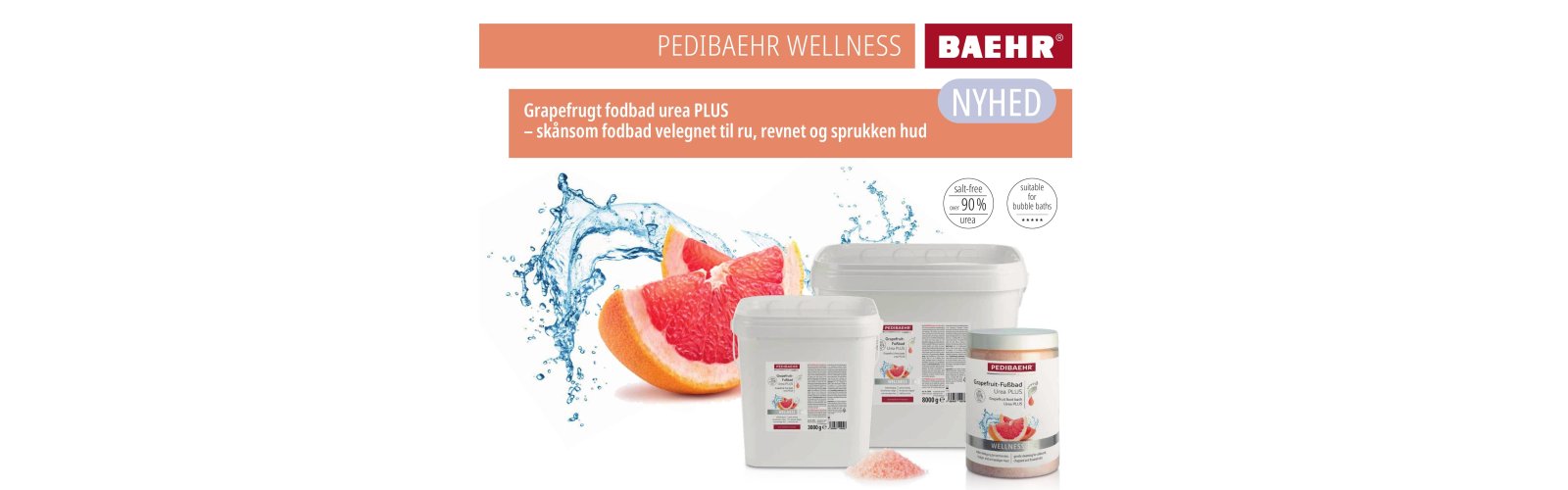NYHED PEDIBEAHR fodbad urea PLUS