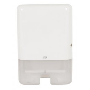 Dispenser, Tork H2, Midi, 10,2x30,2x44,4cm, hvid, plast, til interfold hndkldeark