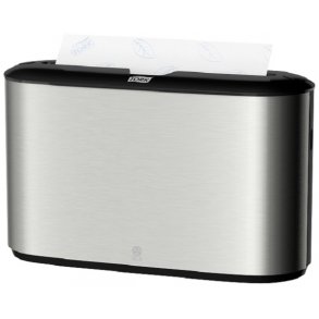 Dispenser Bordmodel, Tork H2, 11,6x32,3x21,8cm, gr, rustfrit stl, til hndkldeark