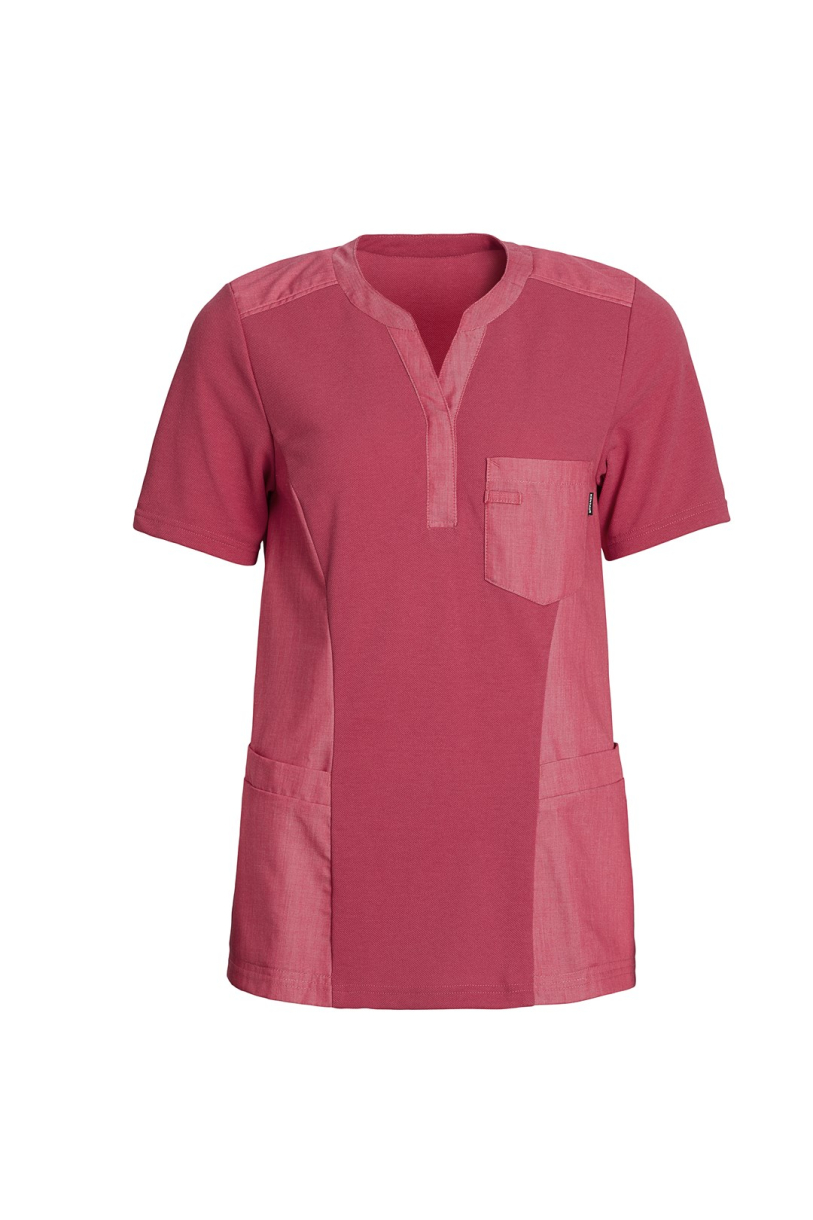Dame Pigue Shirt V-Hals Raspberry