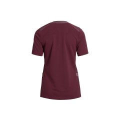 Dame Pigue Shirt V-Hals Bordeaux