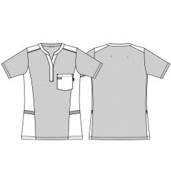 Dame Pigue Shirt V-Hals Bordeaux