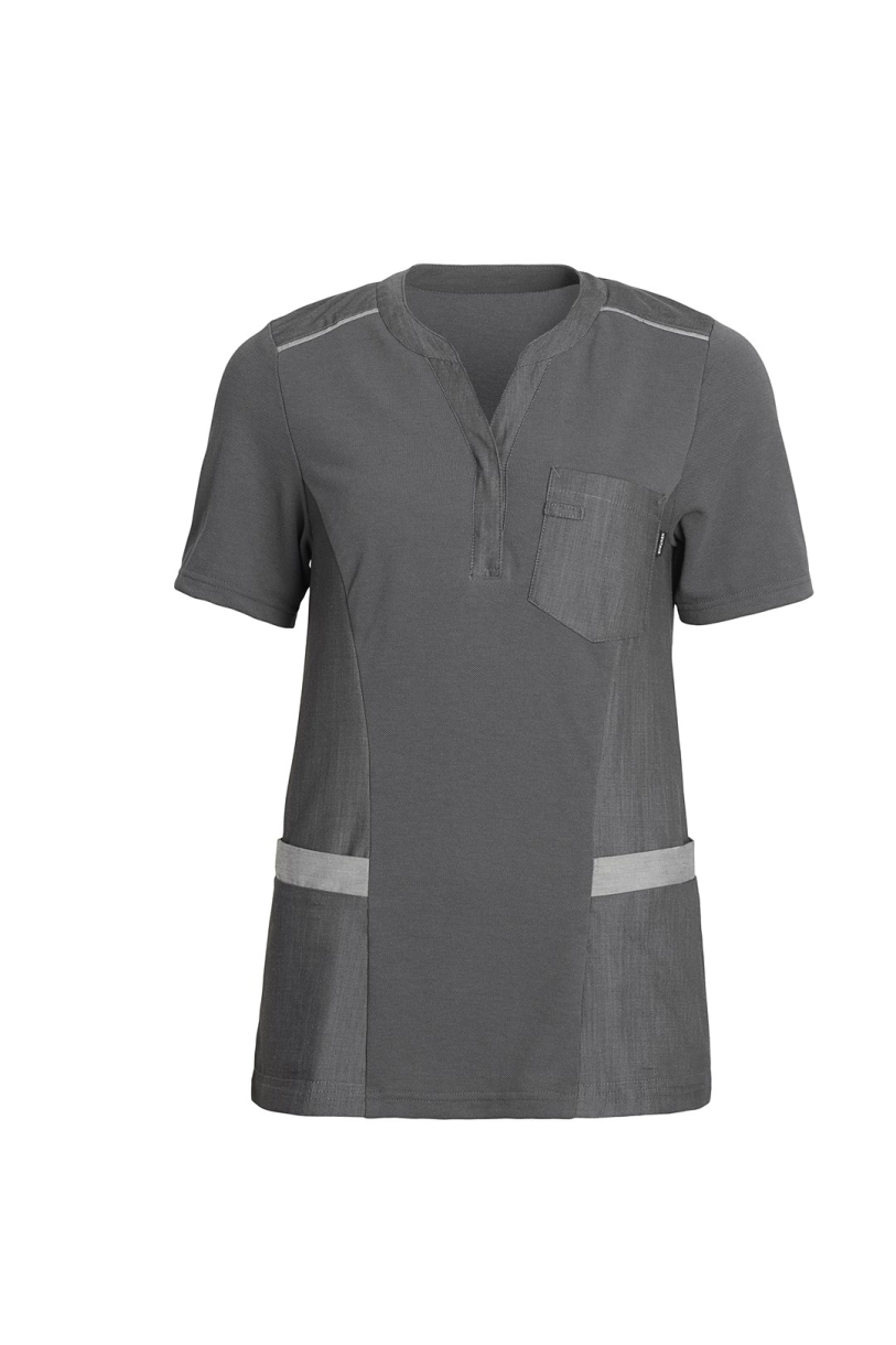 Dame Pigue Shirt V-Hals Super Grey