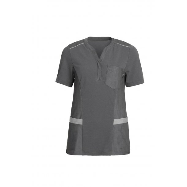 Dame Pigue Shirt V-Hals Super Grey