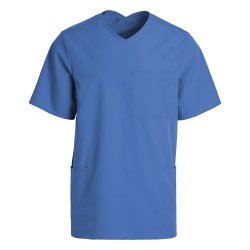 Cross neck top - Comfy fit hospital blue