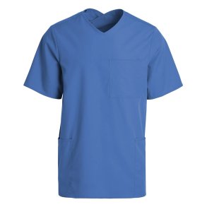 Cross neck top - Comfy fit hospital blue
