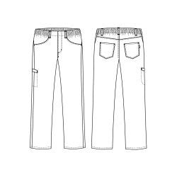 Unisex Pull On Buks Hvid