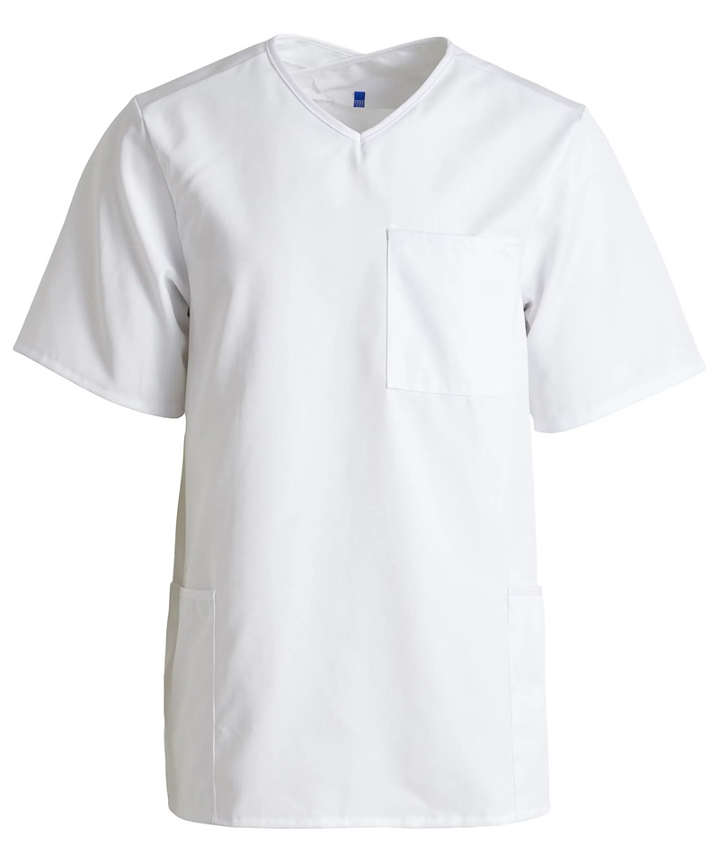 Cross neck top - Comfy fit Hvid