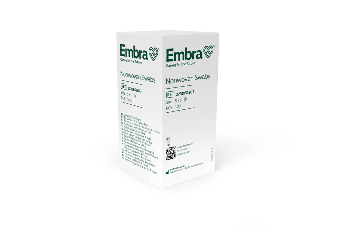 Embra gazeswabs 5 x 5 cm usterile