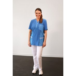 Dame Pigue Shirt V-Hals Super Blue