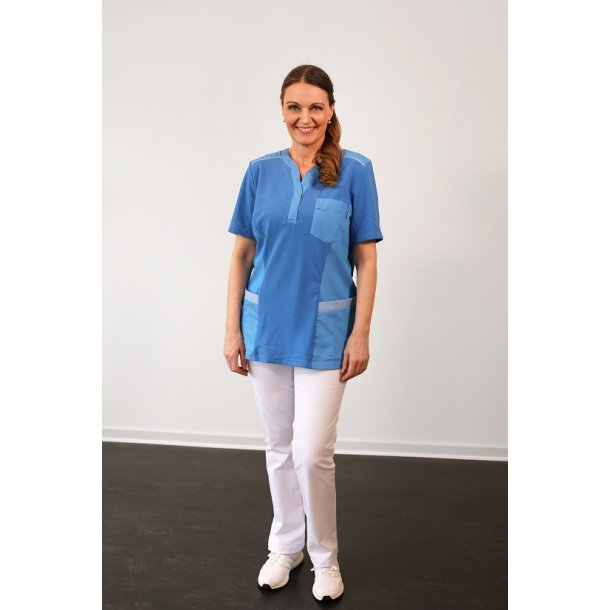 Dame Pigue Shirt V-Hals Super Blue