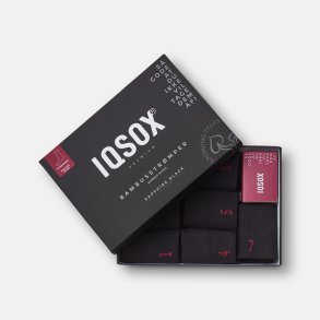 IQ SOX Gaveske, 7 par strmper SORT