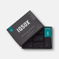 IQ SOX Gaveske, 7 par strmper SORT