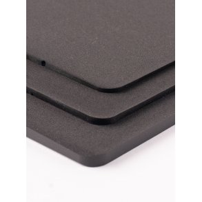 Memopur 33x12cm sort 2mm