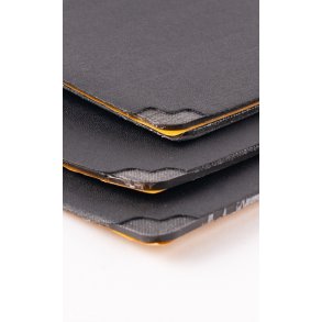 Memopur 33x12cm sort 2mm + SA dksl