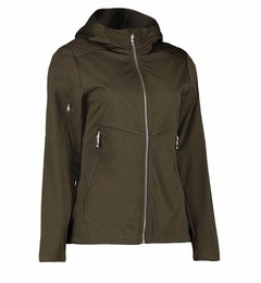 Letv�gts softshell damejakke Oliven