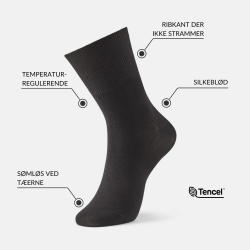 Tencel IQ SOX str�mper SORT