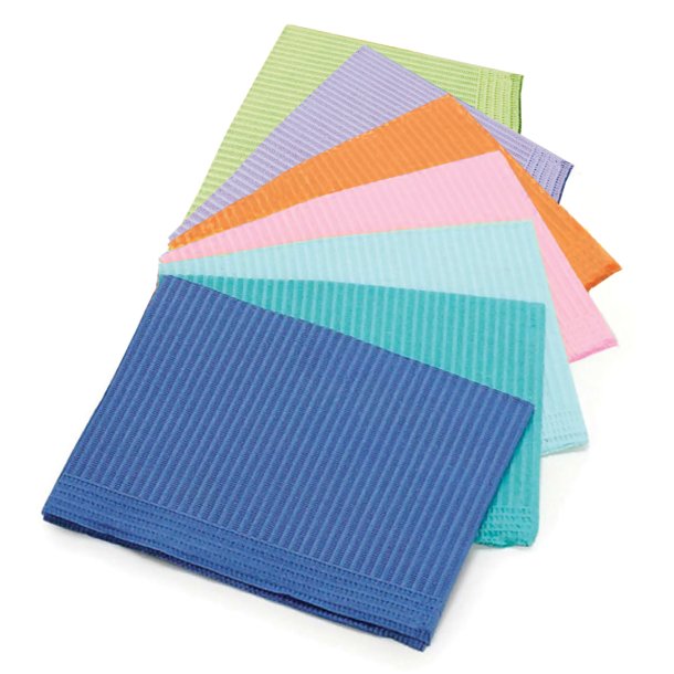 Afdkningsservietter i friske farver 45x33cm 500 stk enkelt lags.