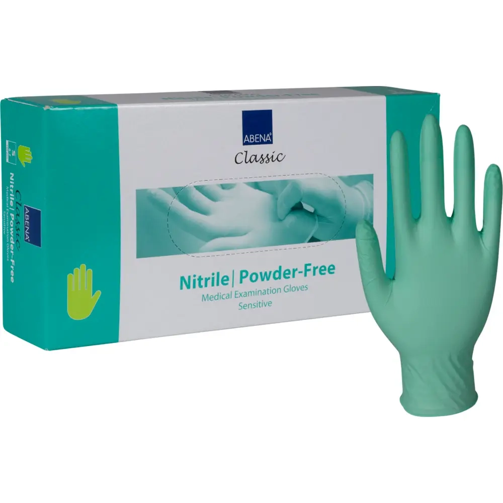 Nitril handske Classic sensitive gr�n 100 stk