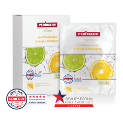 Fleece fodmaske m. orange-lemongrs 5 par.