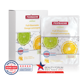 Fleece fodmaske m. orange-lemongrs 5 par.