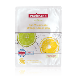 Fleece fodmaske m. orange-lemongrs 5 par.