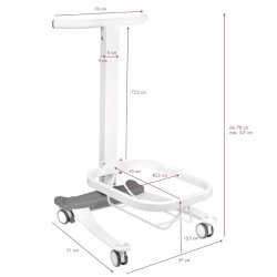 Comfort fodbadekar hjdeindstillelig
