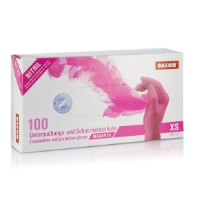 Nitril handske Magenta 100 stk.