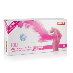 Nitril handske Magenta 100 stk.