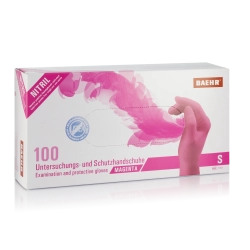 Nitril handske Magenta 100 stk.