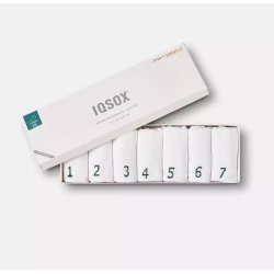 IQ SOX Footies Gaveske, 7 par HVID