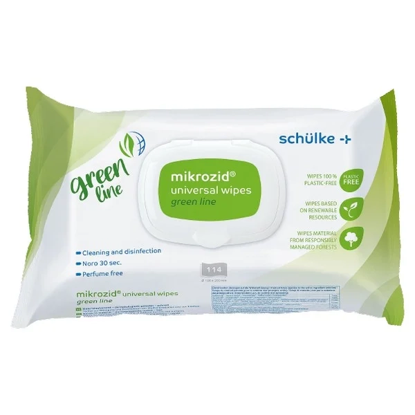 Mikrozid universal green line, wipes 114 stk.