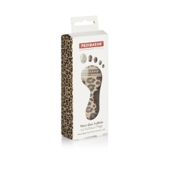 Nano Glas fodfil med leopard m�nster