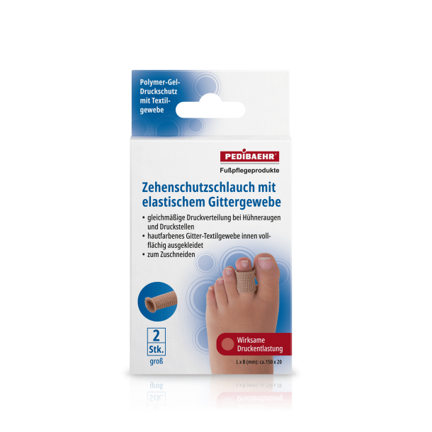 Tubi-gel 15 cm x 2 cm i elastisk ribbon stof 2 stk pakning.