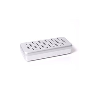 Instrumentske i perforeret aluminium  17x7x3 cm