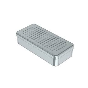 Instrument�ske i perforeret i rustfri st�l 17x7x3 cm