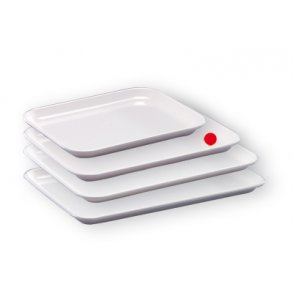 Instrumentbakke i hvid 19 x 15 x 1,7cm