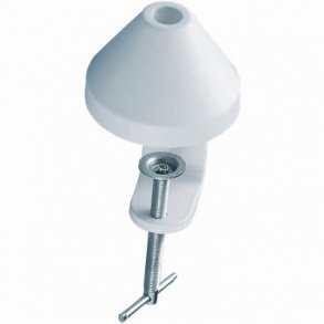 Bordklemme til store lamper hvid