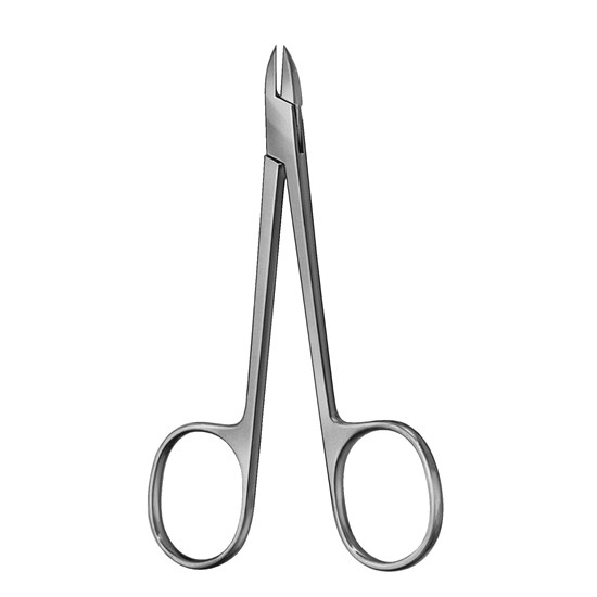 Hudtang 10,5 cm med saksegreb lige bid 8 mm