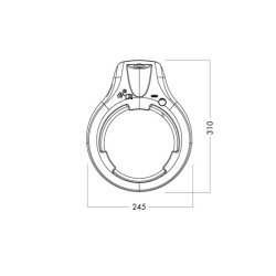 Luplampe Luxo Circus LED m. bordholder